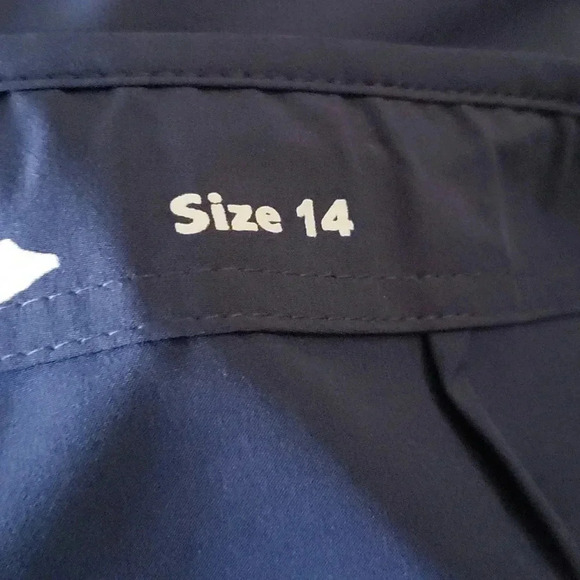 Maui Rippers Large Navy Blue Midrise 4-Way Stretch Boardshorts Swim - Picture 6 of 10